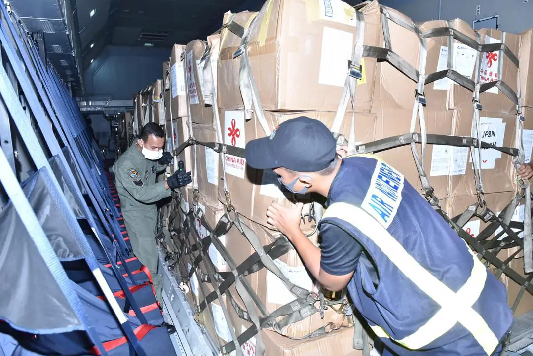 The Royal Malaysian Air Force (RMAF) deployed its A400M sending medical supplies, equipment and PPEs to the East Malaysian states of Sabah and Sarawak on the island of Borneo. 