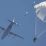Chinese PLA Air Force Paratroopers hold fully armed parachute jump exercises