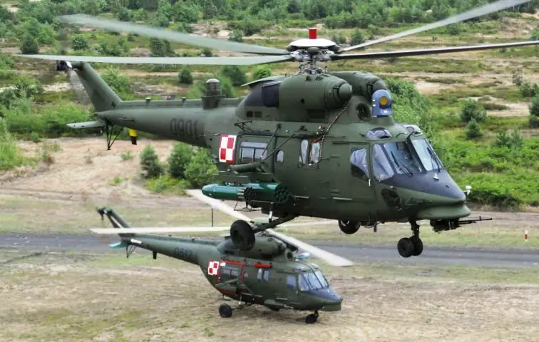 W-3PL Gluszec helicopters with Rafael optoelectronic heads