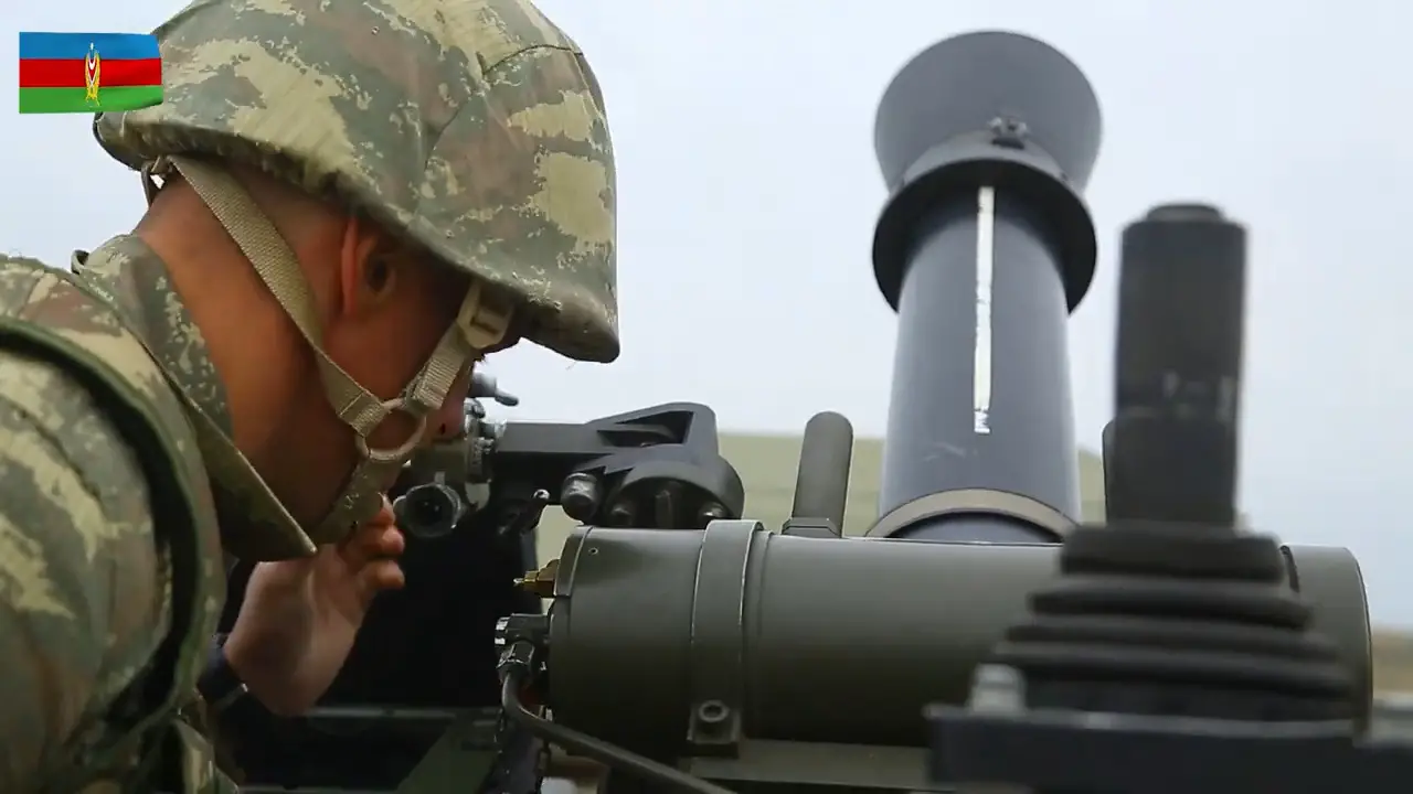 Azerbaijani Army Cardom Hatchet Recoil Mortar System