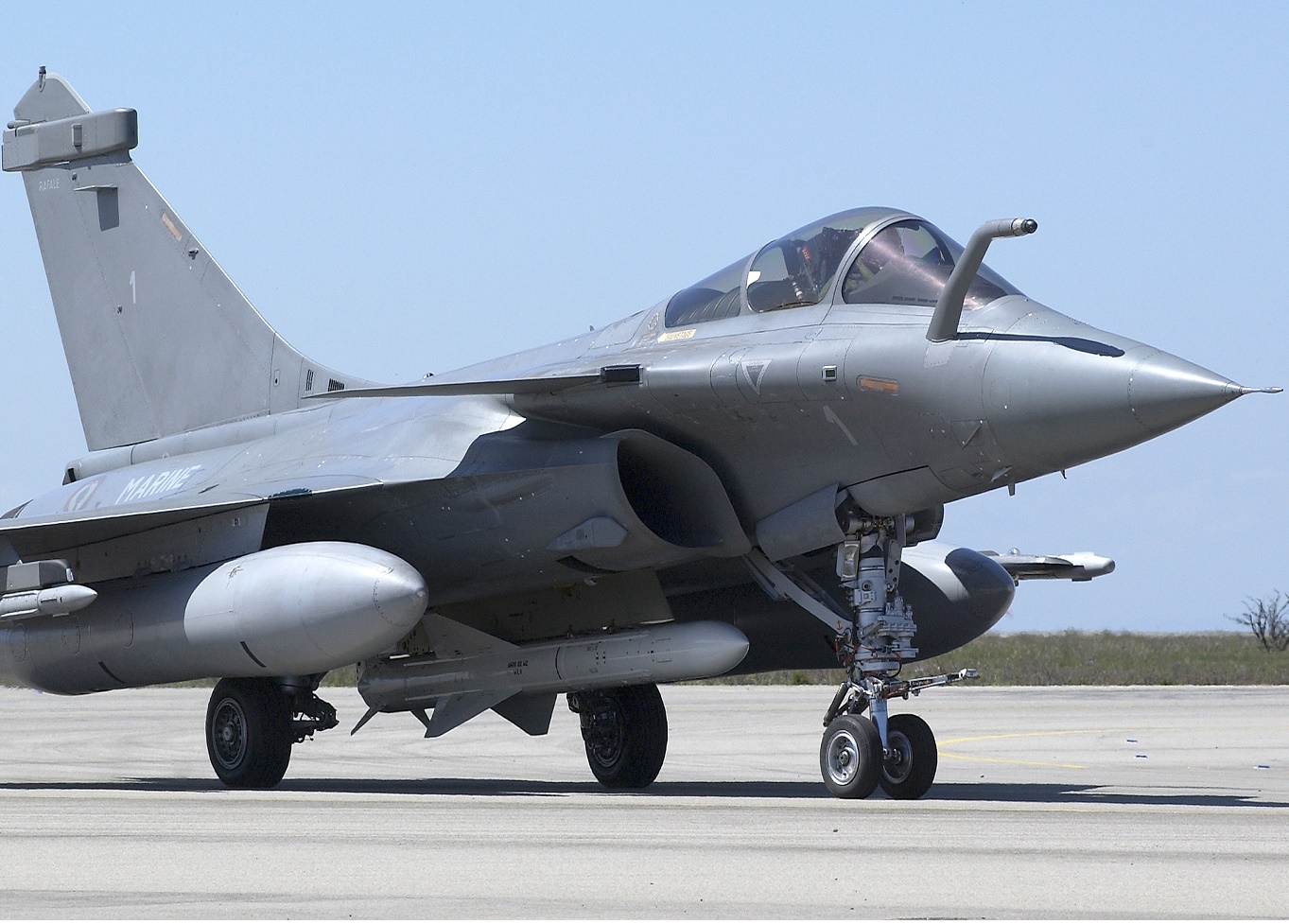 Exocet AM39 on French Navy Dassult Rafale Fighter