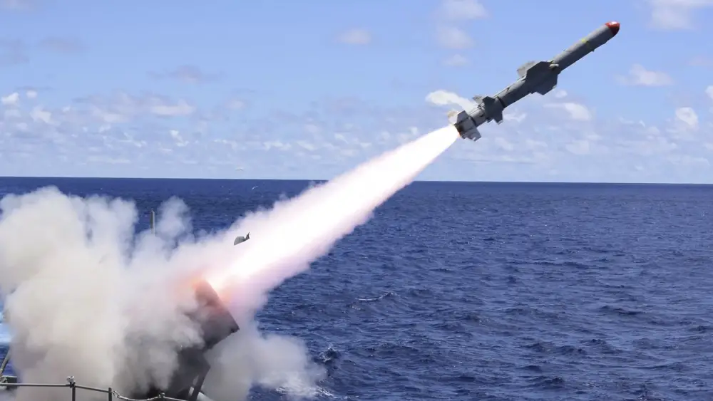 Harpoon Block II anti-ship missile