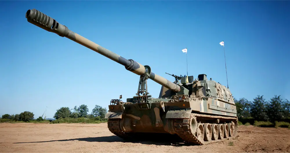 South Korea K9 Thunder 155mm 52-caliber Self-Propelled Howitzer