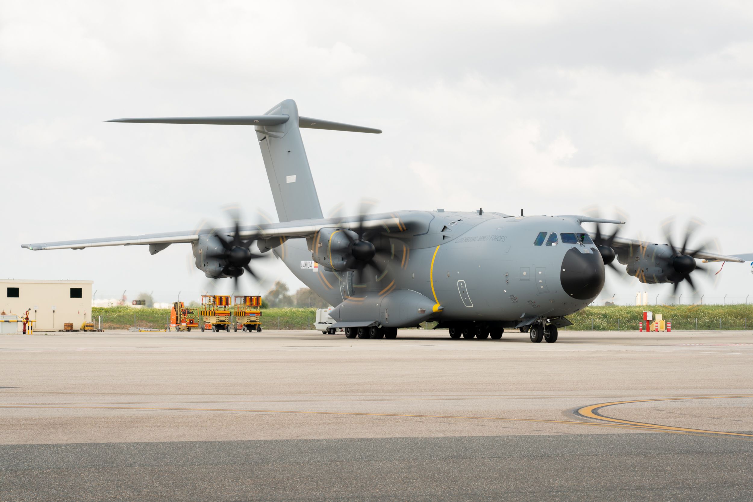 Luxembourg Armed Forces A400M Makes Its Maiden Flight