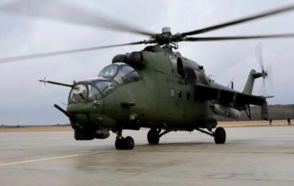 Polish Mil Mi-24 â€œHindâ€ attack helicopters