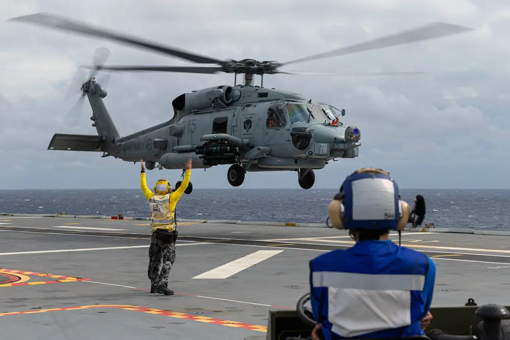 Royal Australian Navy Expands LHD Capability with First of Class Flight Trials