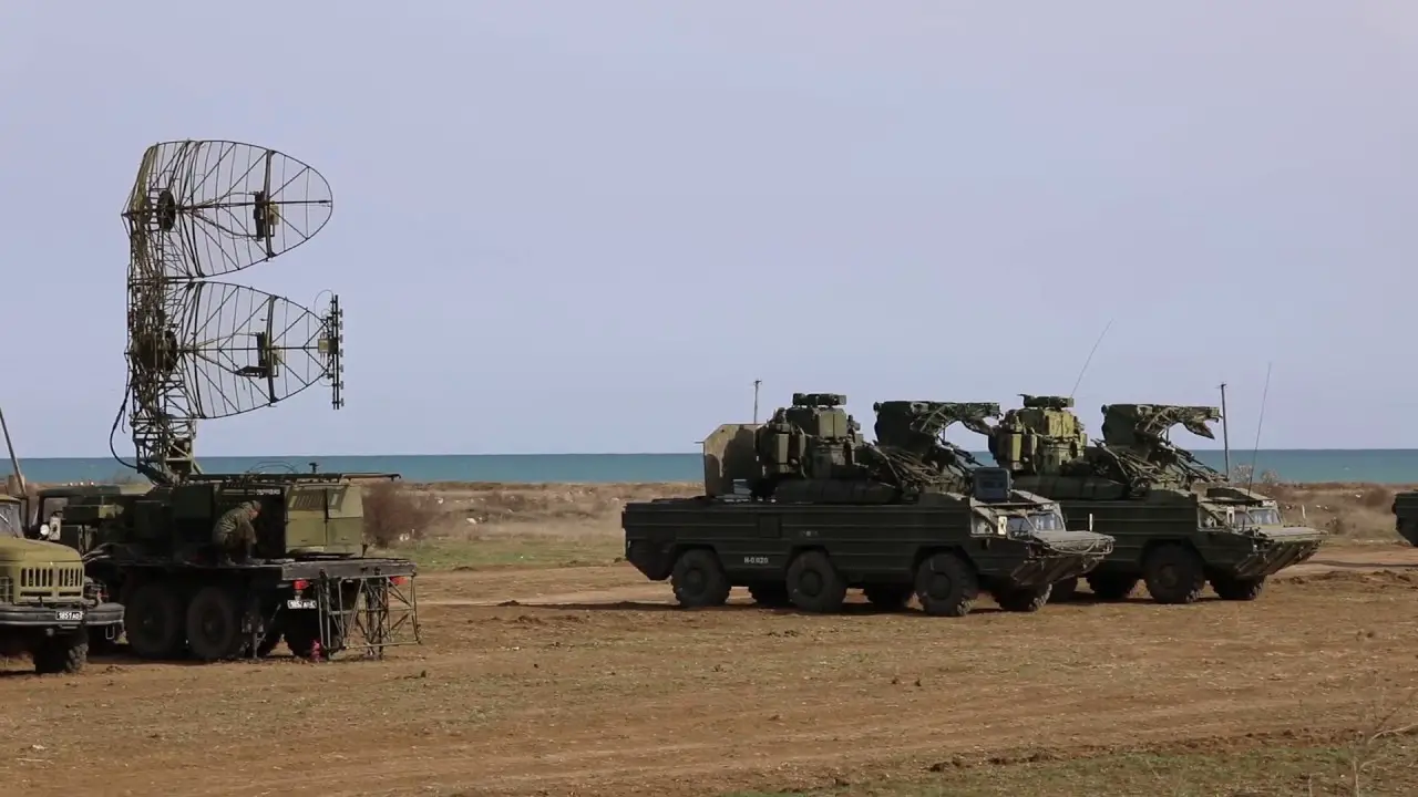 Russian Black Sea Fleet Anti Defense Conducted Missile Firing in Crimea