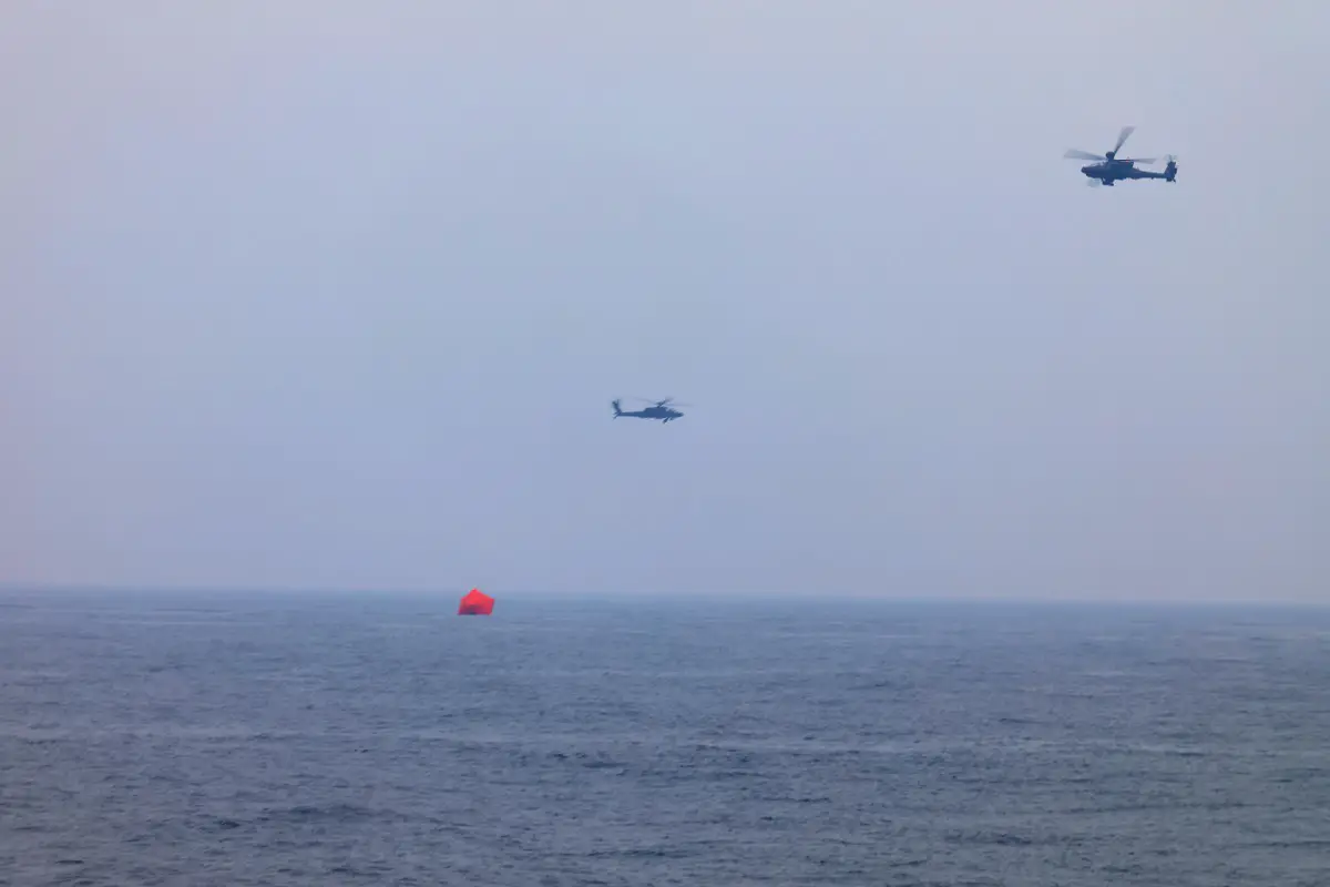 U.S. Navy Surface Forces and Army Helicopters Conduct Live Fire Exercise in North Arabian Gulf