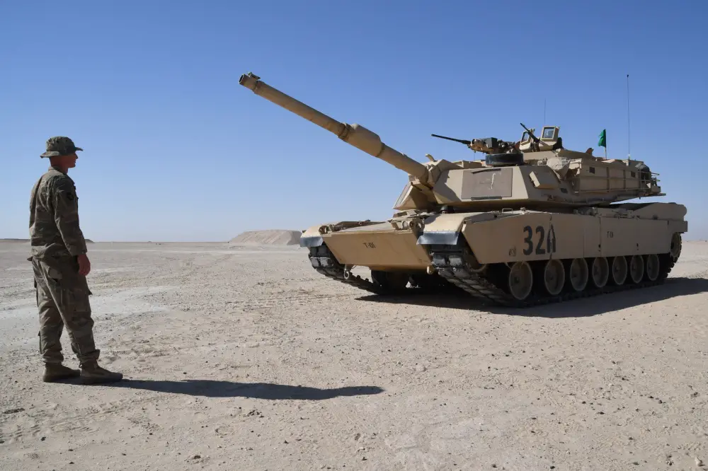 US Army 145th Armor Regiment Conduct Gunnery Qualifications in Kuwait