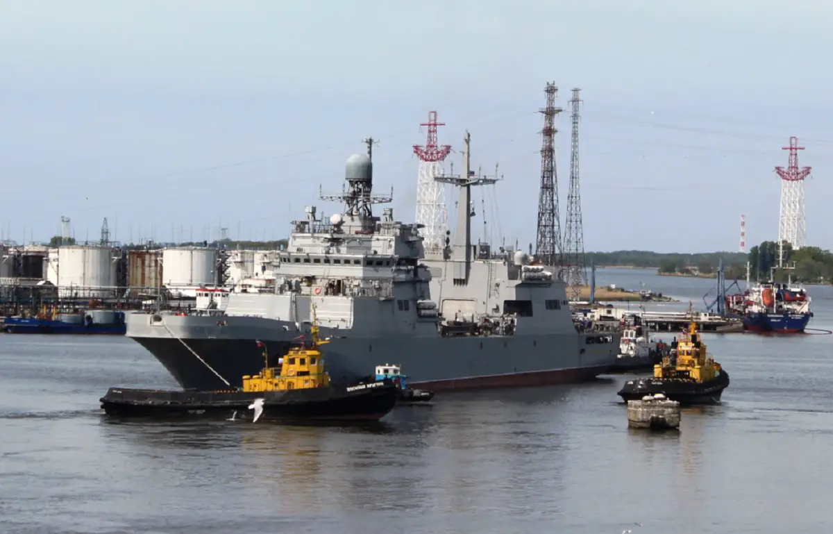 Baltic Fleet Naval Aviation Tests Peter Morgunov Amphibious Ship