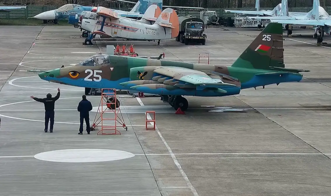 Belarusian Air Force Receives Four Overhauled Sukhoi Su-25 Close Air Support