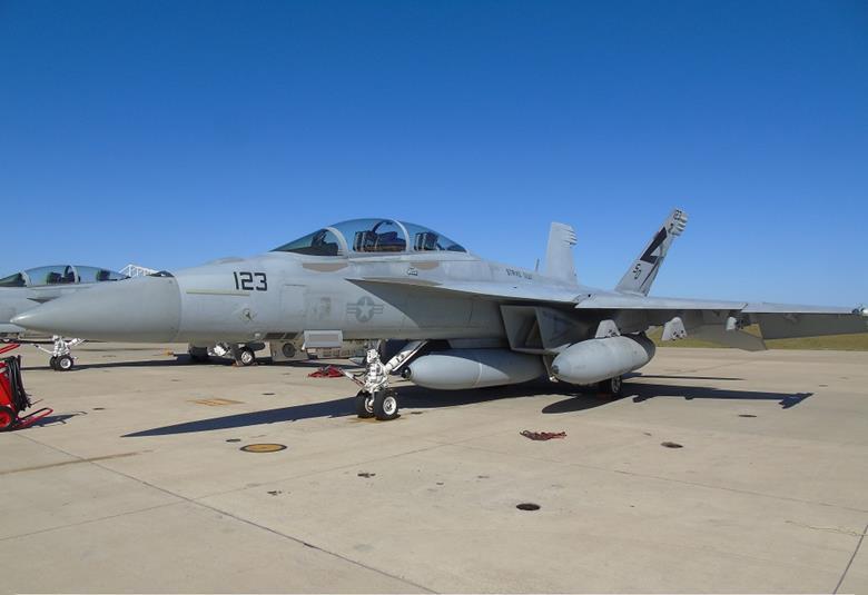 U.S. Navy Boeing FA-18F Super Hornet with Infrared Search & Track (IRST) Block II pod 