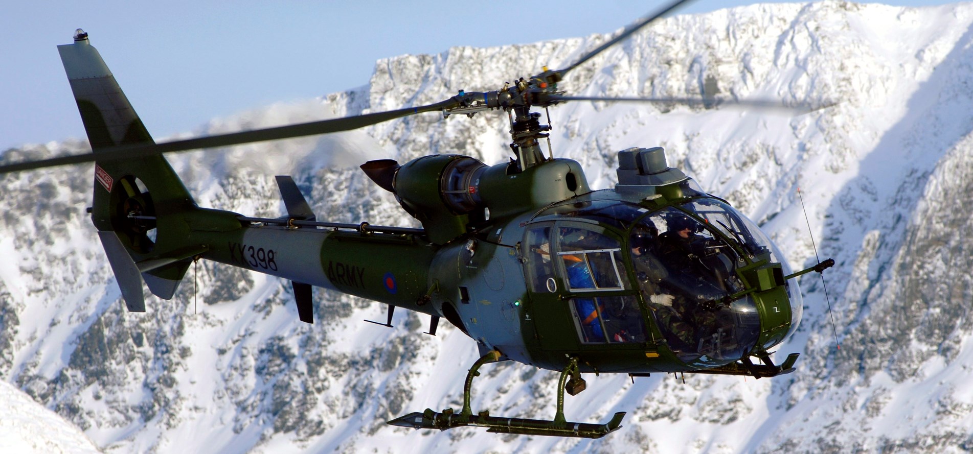 British Army Gazelle Helicopter