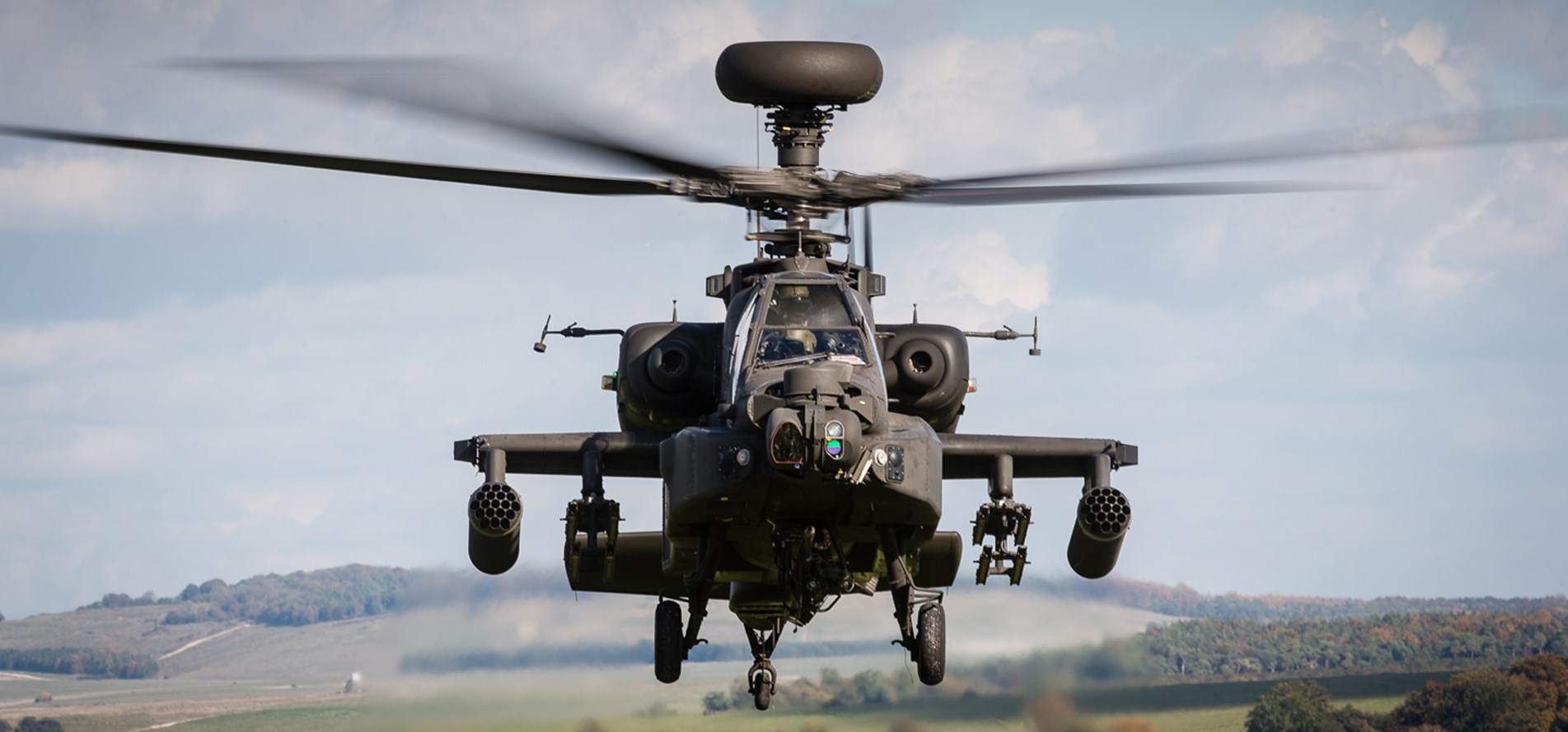 British Army Apache Attack Helicopter