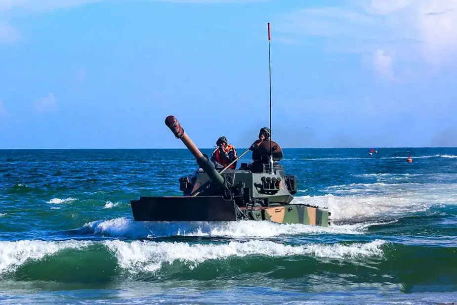Chinese PLAN Marine Corps Conducts Amphibious Landing Drills