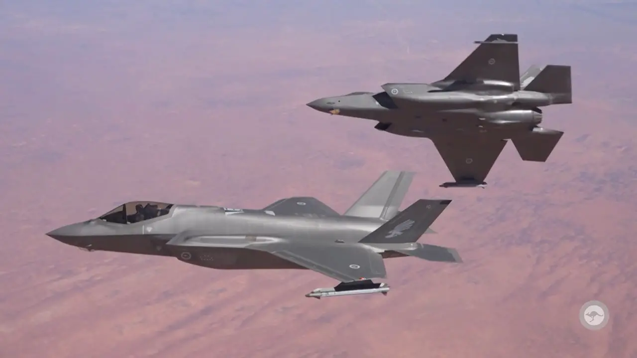 F-35A Air to Air Refuelling from No. 33 Squadron KC-30A Multi-Role Tanker Transport