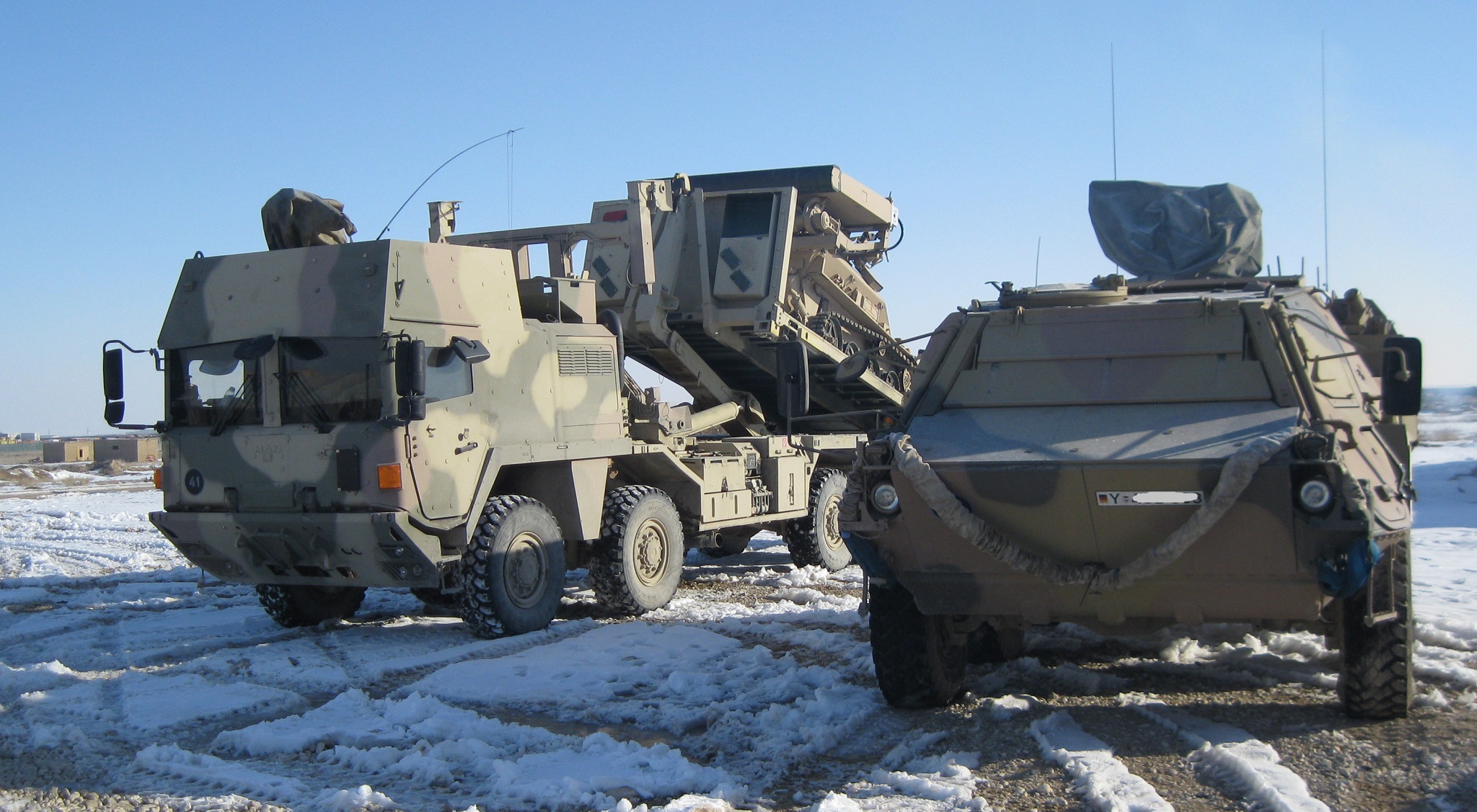 Rheinmetall MAN Multi FSA truck and Fuchs/Fox 1A8 armoured vehicles