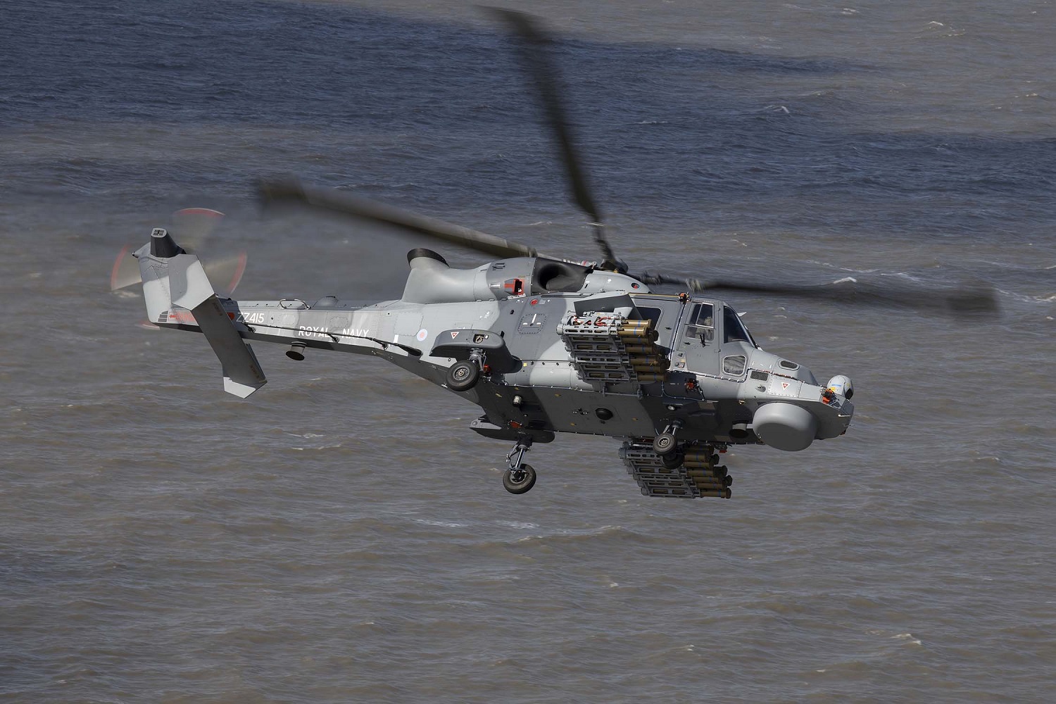 Royal Navy Wildcat Helicopter Unleashes New Martlet Missile to Protect Aircraft Carriers