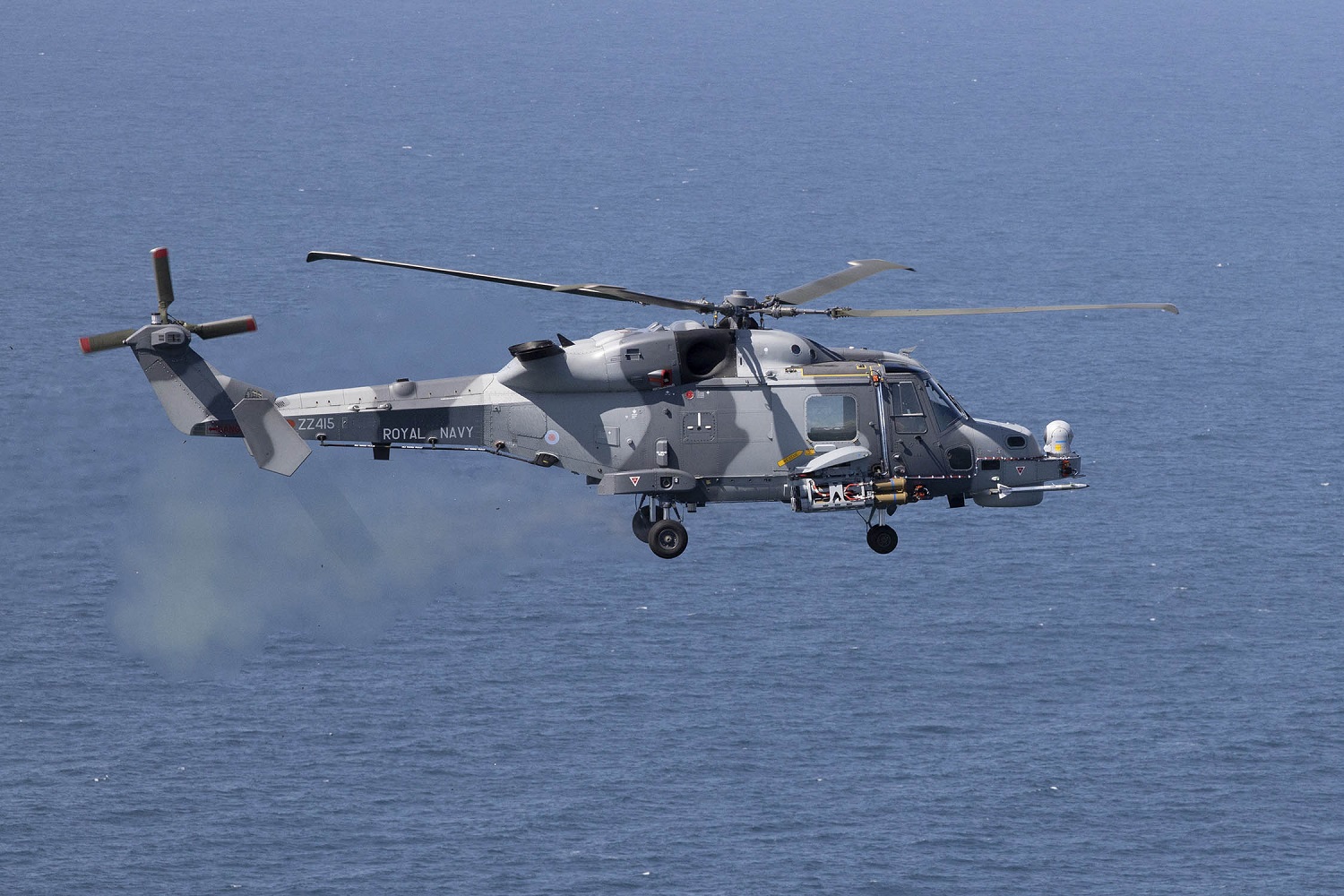 Royal Navy Wildcat Helicopter Unleashes New Martlet Missile to Protect Aircraft Carriers