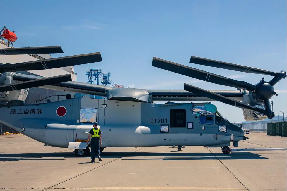 Japan Ground Self-Defense Force (JGSDF) V-22 Osprey Tilt-rotor Aircraft 