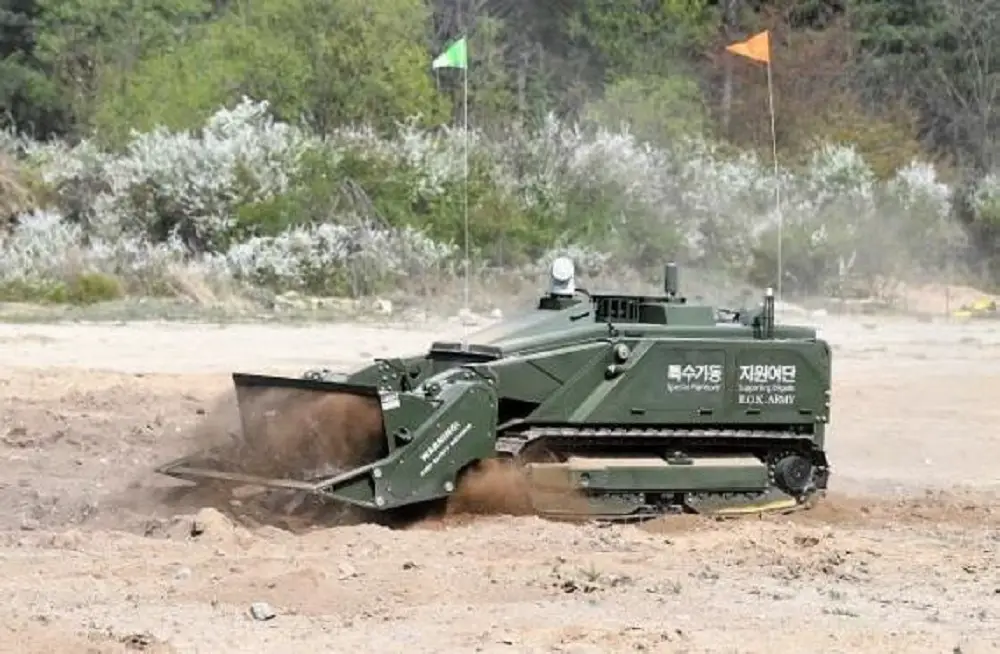 Republic of Korea Army Unveils MV-4 Mineclearing Unmanned Ground Vehicle