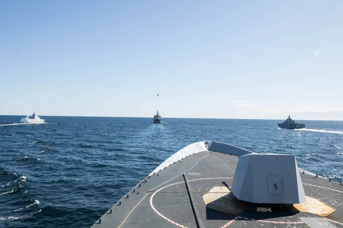 Standing NATO Maritime Group One Ships Exercise with Swedish Navy