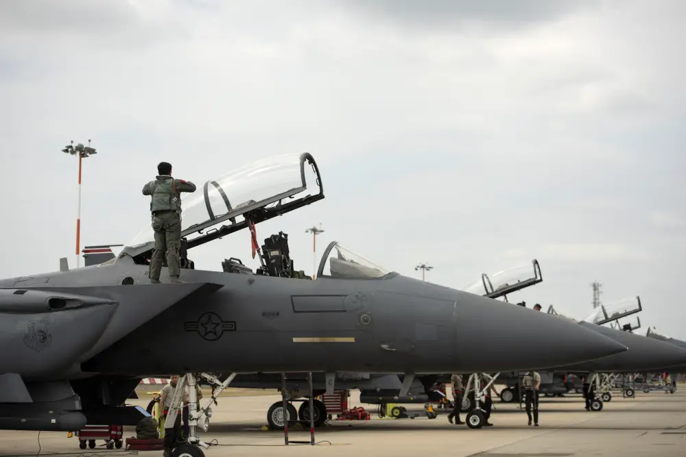 U.S. Air Force F-15s, F-16s and KC-135s Participate in Large Force Exercise