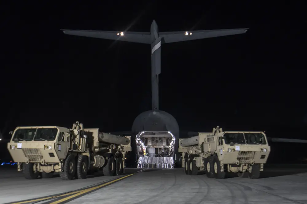 United States Forces Korea (USFK) Terminal High Altitude Area Defense (THAAD) Missiles arrived in South Korea.