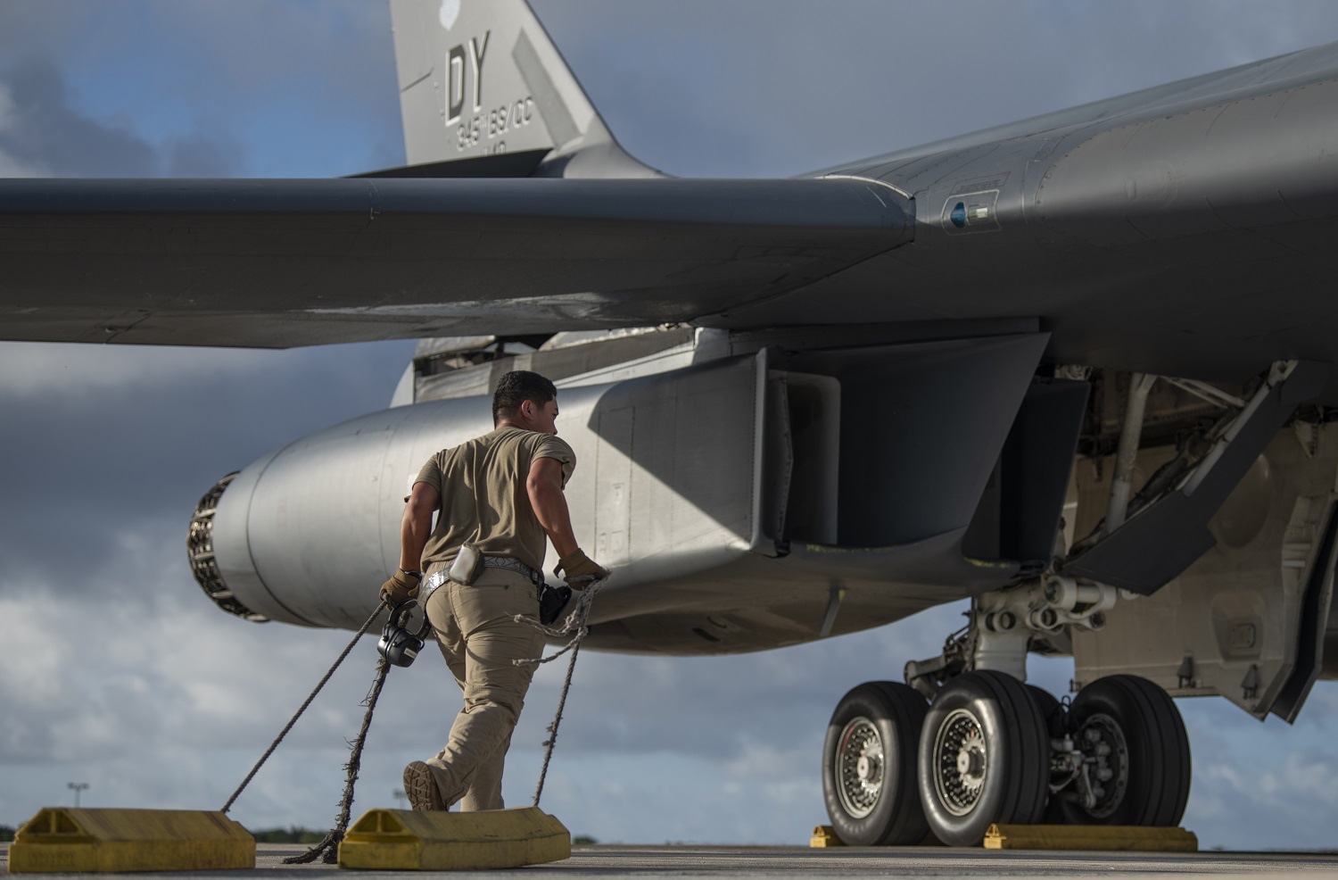 US Air Force B-1B Lancers Return to Guam After Training Mission in East China Sea