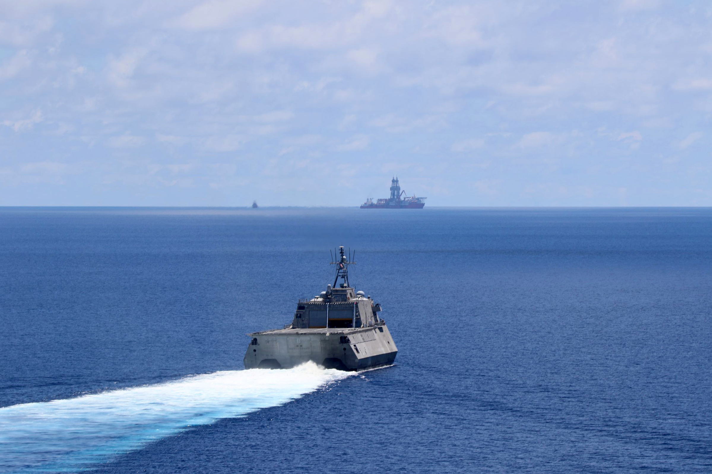 US Navy Ships Aid Malaysia Near South China Sea Standoff