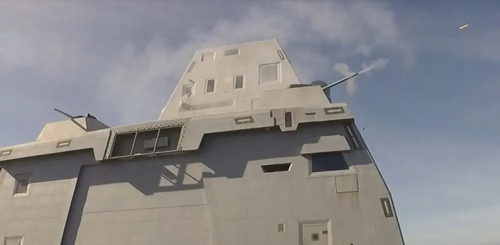 US Navy's USS Zumwalt Completes First Live Fire Test