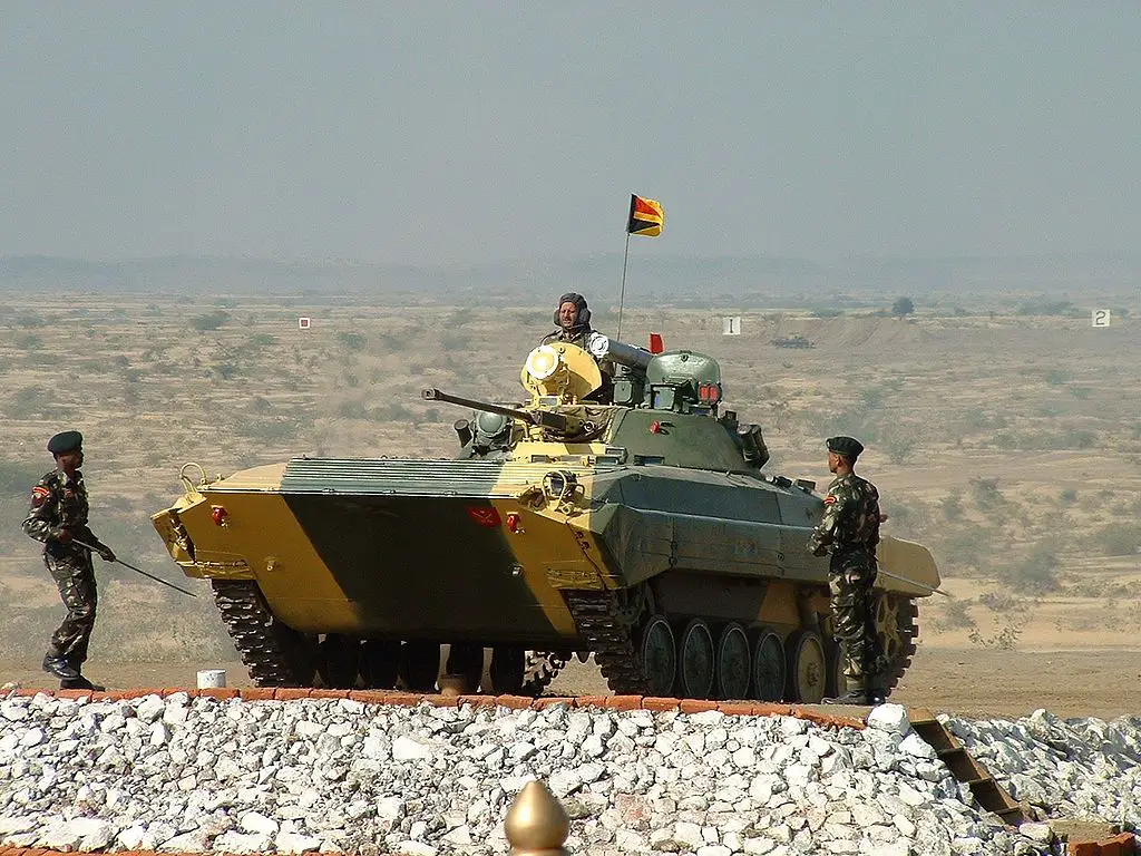 Indian Army BMP-2 Sarath Infantry Fighting Vehicle.