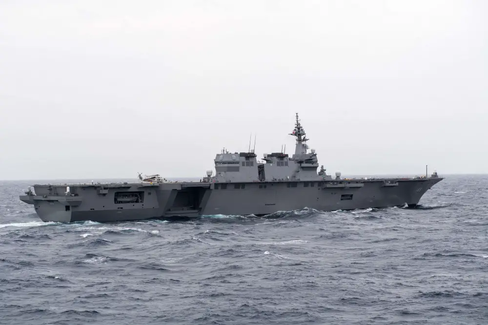 Japenese Izumo-Class Helicopter Destroyer Converted to Aircraft Carriers