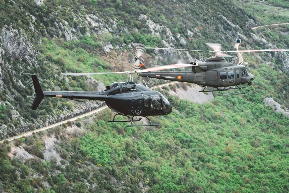 Montenegro Air Force Bell 505 Helicopter