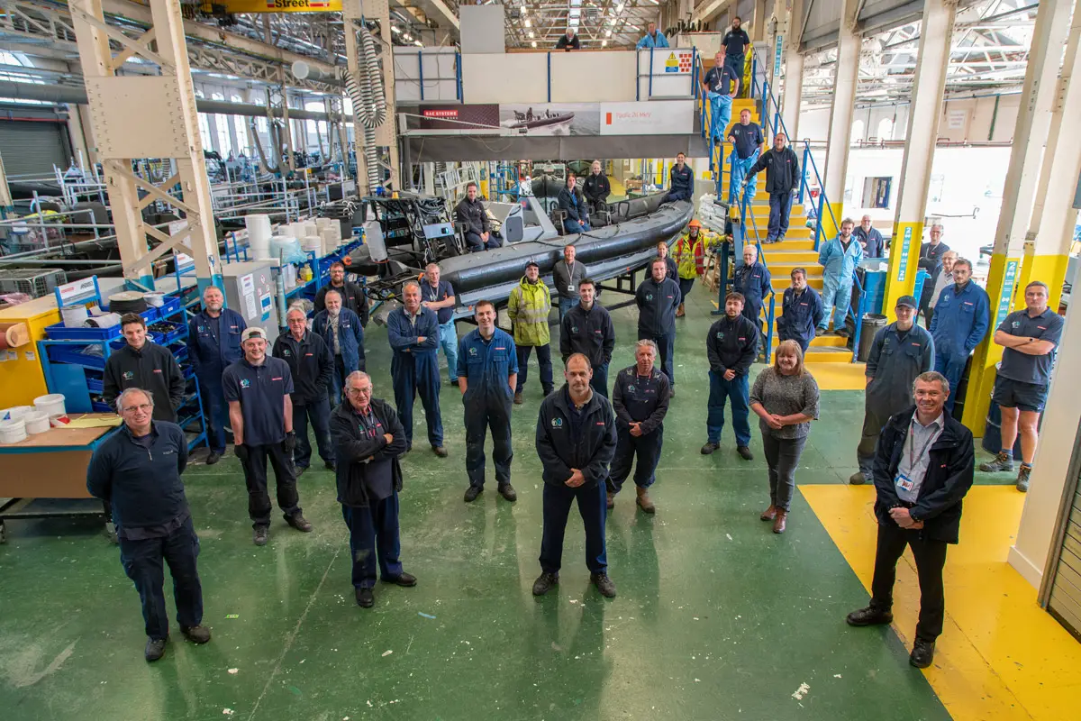 BAE Systems' Boats team in Portsmouth who madePacific 24 (P24).