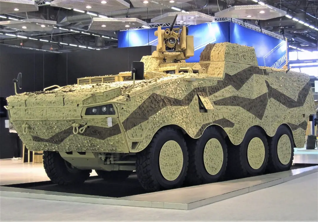 Patria Armored Modular Vehicle (AMV) 8x8 System Platform Vehicle