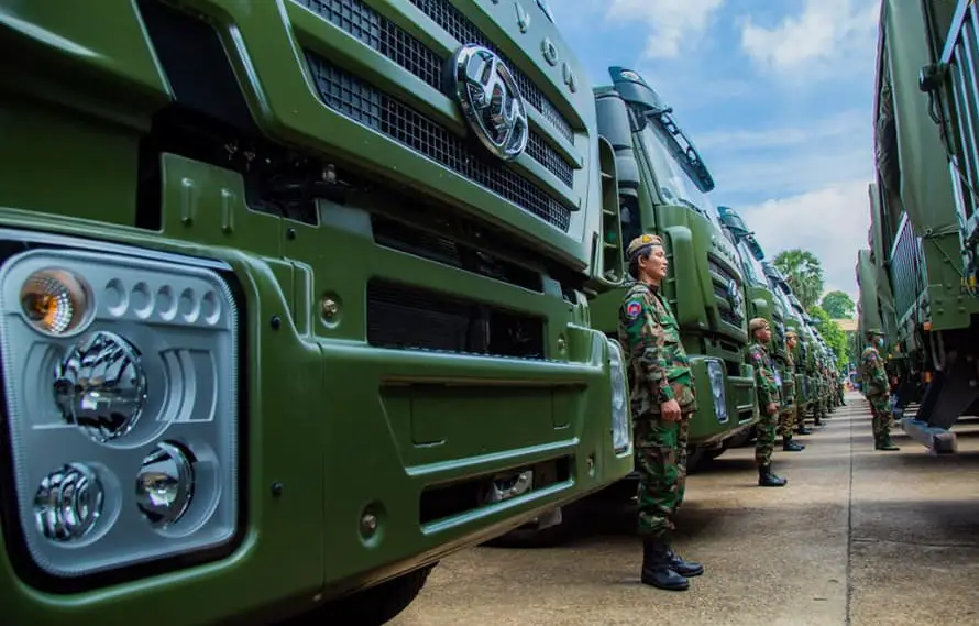 Royal Cambodian Army Received 290 Chinese Military Trucks