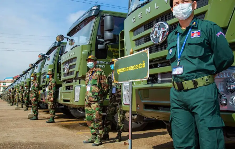 Royal Cambodian Army Received 290 Chinese Military Trucks