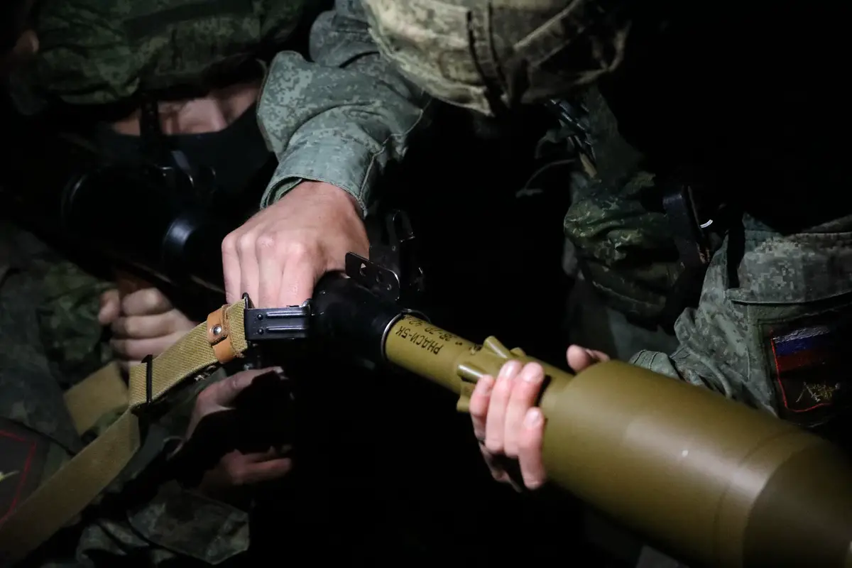 Russian Central Military District Antitank Grenadiers Conduct Night Training Near Samara