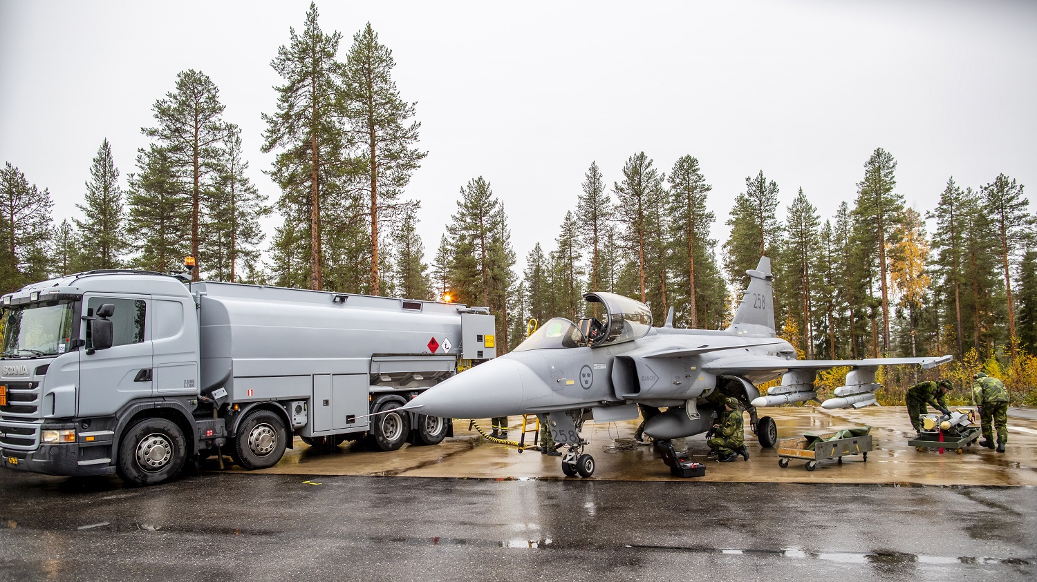 Swedish Air Force Jas 39 Gripen fighter aircraft