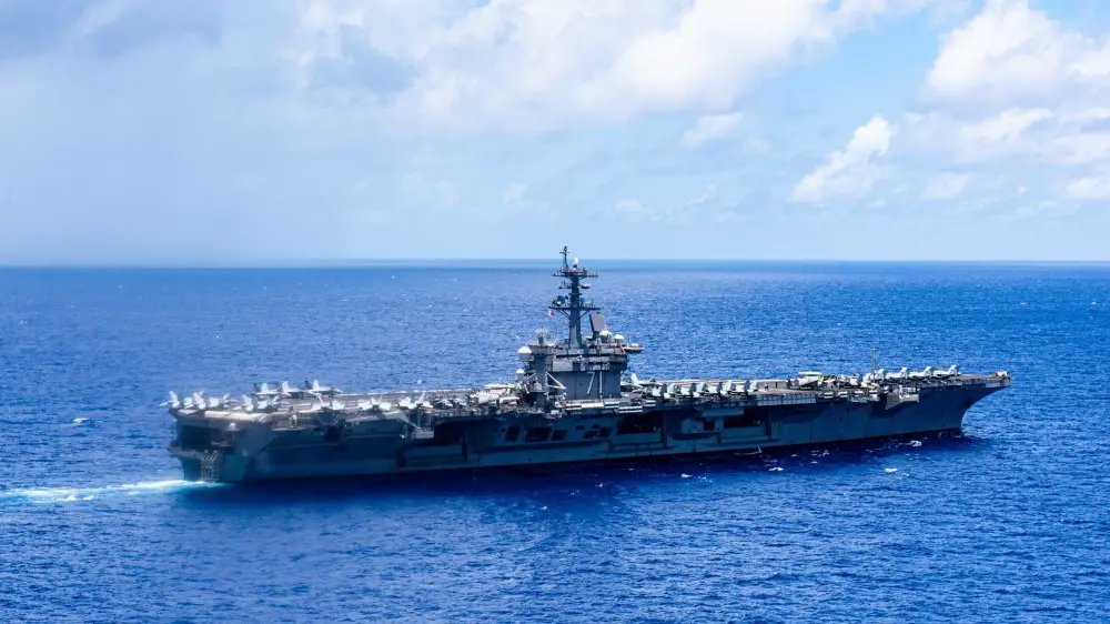 Theodore Roosevelt and Nimitz Carrier Strike Groups Operate Together in the Philippine Sea