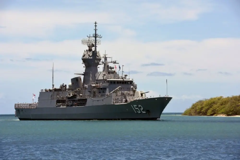 Royal Australian Navy HMAS Warramunga arrives at Joint Base Pearl Harbor-Hickam for RIMPAC 2016.