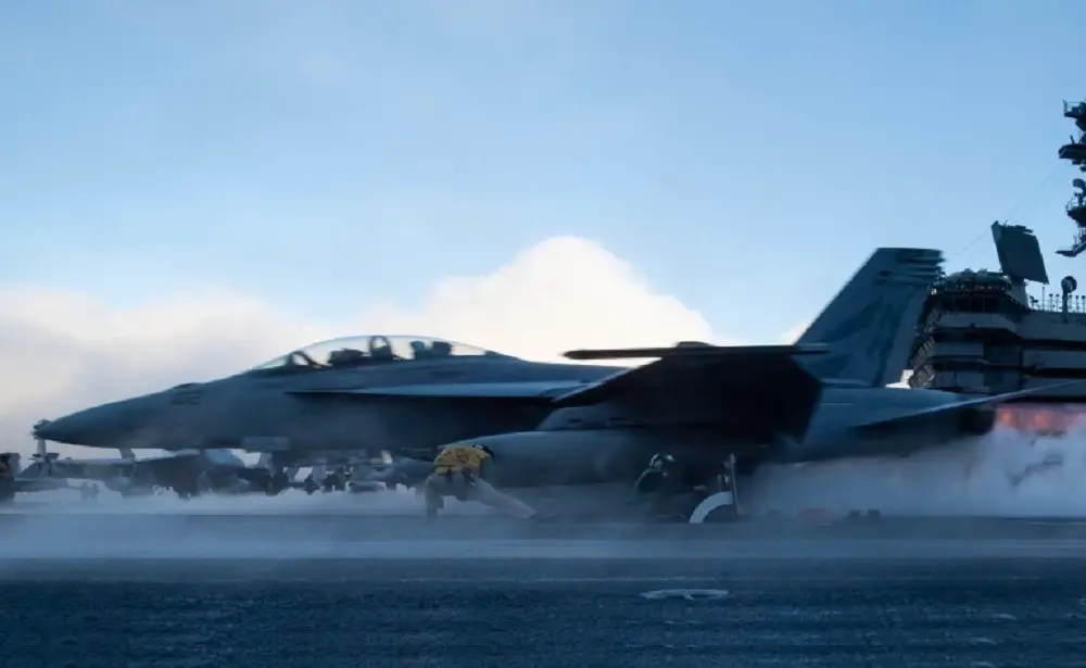 US Navy F/A-18F Super Hornet Crashes in Philippine Sea