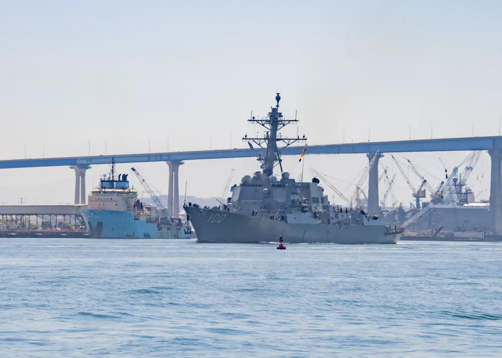 US Navy Guided-Missile Destroyer USS Kidd Departs on Deployment