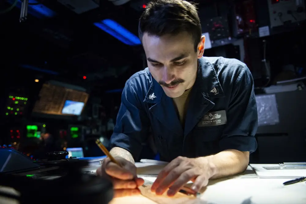US Navy USS Vella Gulf Trains for Anti-Submarine Warfare