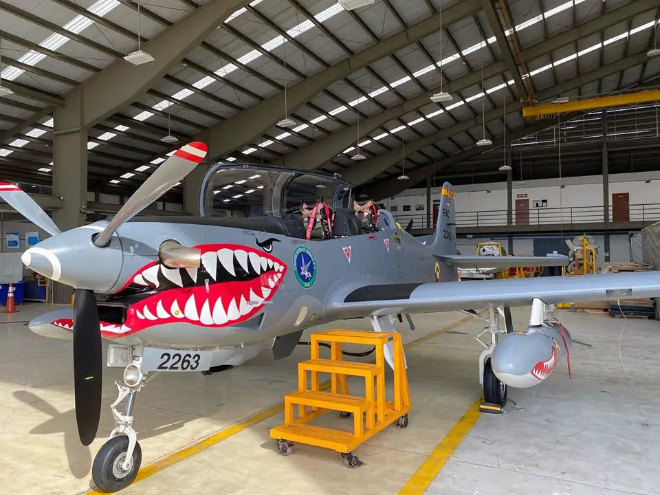 CIAC Completes Colombian Air Force Embraer EMB 312 Tucano Modernisation