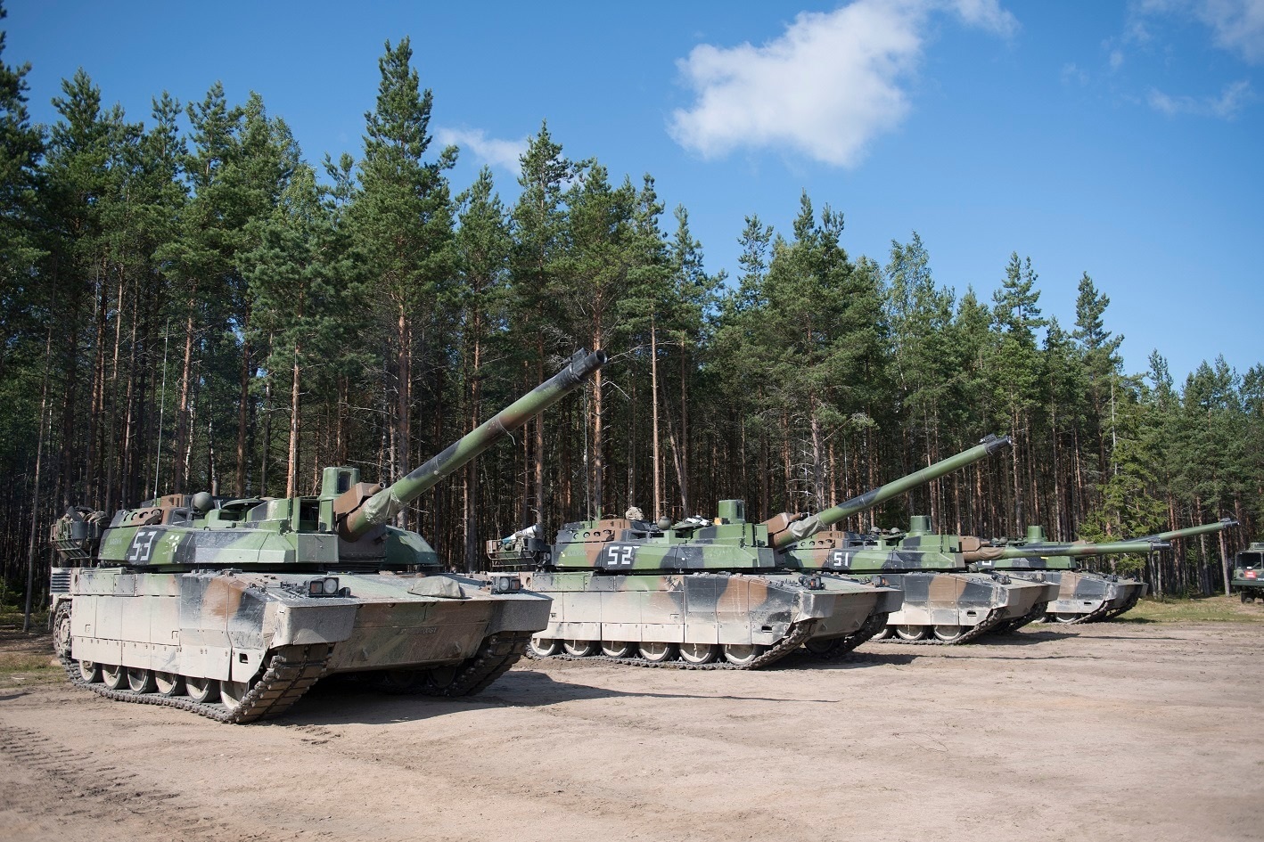 French Leclerc Tanks and VBCIs Joins NATO's eFP Battalion in Lithuania