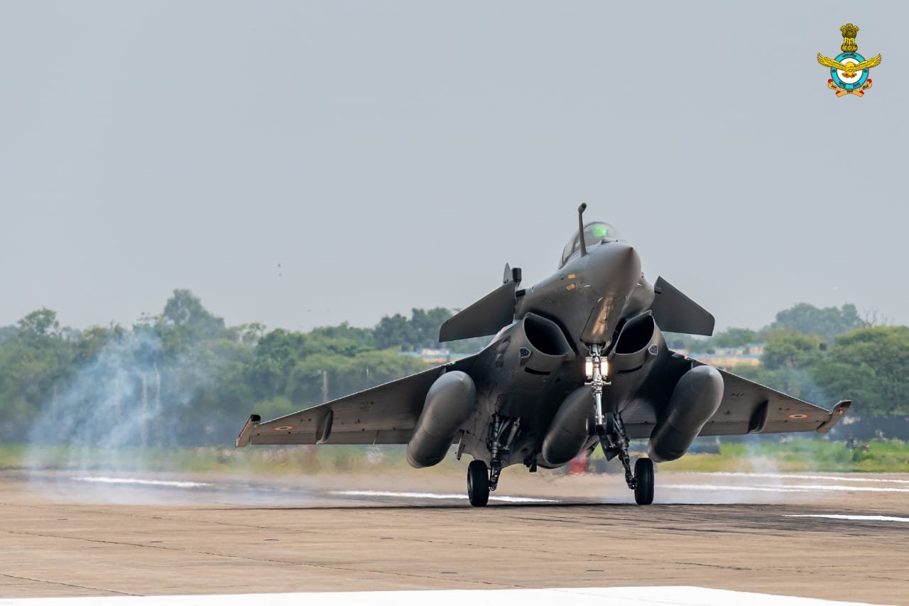 Indian Air Force Inducted Five Dassault Rafale fighters at Ambala Airbase
