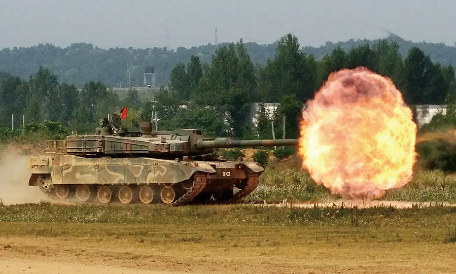K2 Black Panther firing its cannon