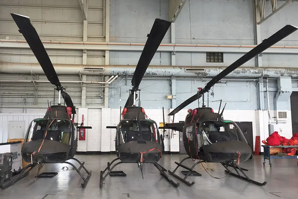 OH-58 Kiowa Helicopters Make Final Flight at US Army Joint Readiness Training Center